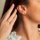 Nora Mørk by Gulldia - Drop Charm i sølv med oransje zirkonia thumbnail