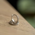Gulldia - Øreringer i sølv med hvite zirkonia thumbnail