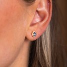 Pan Jewelry - Athens Charm Øredobber i forgylt sølv med zirkonia og spinell thumbnail