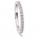 Moments by Pan Jewelry - Faith Ring i hvitt gull med dia. 0,26ct WSI, 2,1mm thumbnail