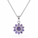 Pan Jewelry - Napoli Smykke i sølv med lilla zirkonia thumbnail