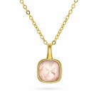 Sandra Lyng x Pan Jewelry - Smykke i forgylt sølv med rosa opal, KJÆRLIGHET thumbnail