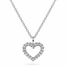 Pan Jewelry - Smykke i sølv med hjerte og zirkonia thumbnail