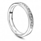 Moments by Pan Jewelry - Giftering i hvitt gull med dia. 0,15ct WSI, 3mm thumbnail