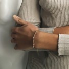 Goldstory - Armbånd i forgylt sølv med zirkonia thumbnail
