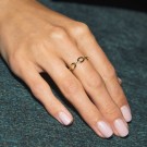 Pan Jewelry - Amsterdam Amour Ring i forgylt sølv thumbnail