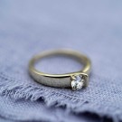 Pan Jewelry - Ring i forgylt sølv med zirkonia thumbnail