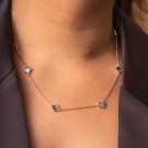 Pan Jewelry - Kløver Smykke i forgylt sølv med grå perlemor thumbnail