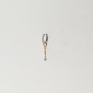 Sif Jakobs - Circolo Lungo Charm i sølv med fargede zirkonia, 18k gullbelagt thumbnail