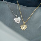Pan Jewelry - Hjerte Smykke i sølv med zirkonia thumbnail