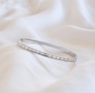 Goldstory - 1920's BLING Armring i stål thumbnail