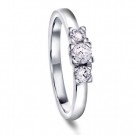Moments by Pan Jewelry - Adore Ring i hvitt gull med dia. 0,43ct WSI, 2,5mm thumbnail