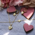Prins & Prinsesse - Smykke i sølv med zirkonia hjerte thumbnail