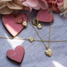 Prins & Prinsesse - Armbånd i sølv med zirkonia hjerte thumbnail
