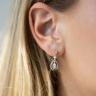 Pan Jewelry - Øredobber i forgylt sølv med zirkonia thumbnail