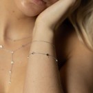Shapes by Gulldia - Heat Double Chain Armbånd i sølv thumbnail