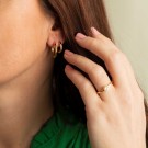 Nora Mørk by Gulldia - Øreringer i forgylt sølv, 15mm thumbnail