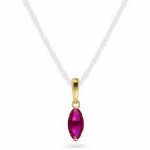 Pan Jewelry - Smykke i gull med rød zirkonia thumbnail