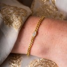 Pan Jewelry - Rio Radiance Armbånd i forgylt sølv med hvit zirkonia thumbnail