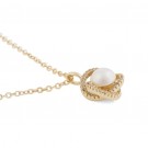 Snö of Sweden - Mayfair Pearl Halskjede i forgylt messing thumbnail