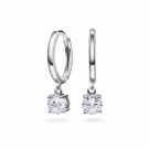 Pan Jewelry - Spark Øreringer i sølv med zirkonia thumbnail