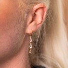 Pan Jewelry - Seoul Shine Øredobber i forgylt sølv med hvite zirkonia thumbnail