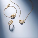 Sif Jakobs - Capizzi Due Piccolo Armbånd i sølv med hvite zirkonia, 18k gullbelagt thumbnail