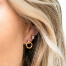 Sif Jakobs - Itri Øredobber i sølv med zirkonia, 18k gullbelagt thumbnail