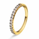 Pan Jewelry - Ring i gull med zirkonia thumbnail