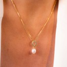 Pan Jewelry - Smykke i forgylt sølv med perle og zirkonia thumbnail