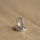 Gulldia - Øreringer i sølv med hvite zirkonia thumbnail