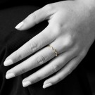 Studio by Gulldia - Peak Ring i forgylt sølv, justerbar thumbnail