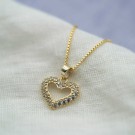 Pan Jewelry - Smykke i forgylt sølv med zirkonia hjerte thumbnail
