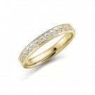 GD Forever - Giftering i gult gull med dia. 0,14ct WSI, 3mm thumbnail
