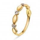 Pan Jewelry - Ring i gull med zirkonia thumbnail