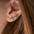 Pan Jewelry - Øredobber i hvitt gull med dia. 0,15ct WP thumbnail