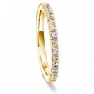 Moments by Pan Jewelry - Faith Ring i gult gull med dia. 0,26ct WSI, 2,1mm thumbnail