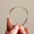 Pan Jewelry - Armring i gull oval, 5mm thumbnail