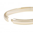 Snö of Sweden - Domino Wide Oval Armring i forgylt messing thumbnail