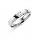 GD Forever - Giftering i hvitt gull med dia. 0,03ct WSI, 4mm thumbnail