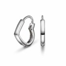 Pan Jewelry - Hjerteglimt Øreringer i sølv thumbnail
