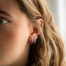Gulldia - Øreringer i sølv med lilla zirkonia thumbnail