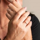 Pan Jewelry - Ring i gull med zirkonia thumbnail