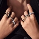 Sif Jakobs - Glorenza Ring i sølv med hvite zirkonia, 18k gullbelagt thumbnail