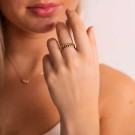 Pan Jewelry - New York Ring i forgylt sølv thumbnail