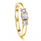 Moments by Pan Jewelry - Adore Ring i gult gull med dia. 0,43ct WSI, 2,5mm thumbnail