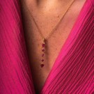 Pan Jewelry - Viva Vegas Smykke i forgylt sølv med rosa zirkonia thumbnail