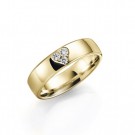 GD Forever - Giftering i gult gull med dia. 0,09ct WSI, 5mm thumbnail