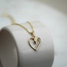 Pan Jewelry - Smykke i gull med zirkonia, hjerte thumbnail