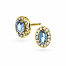 Pan Jewelry - Athens Charm Øredobber i forgylt sølv med zirkonia og spinell thumbnail